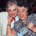 LP: With second husband Peter at an event to celebrate the James Bond film, Stoke Poges, date unknown. "He was a well-known literary agent among whose authors was Ian Fleming. And he was known as Mr. Bond because of that. He- What can I say? There you are, you can see – a happy picture."