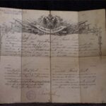 JB: Grandfather's discharge papers from Austrian army, 1890