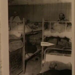 JC: JC (see arrow) in Field Hospital, Buchenwald, April 1945