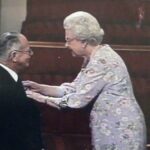 HJ: Receiving his MBE from the Queen at Buckingham Palace, 2006