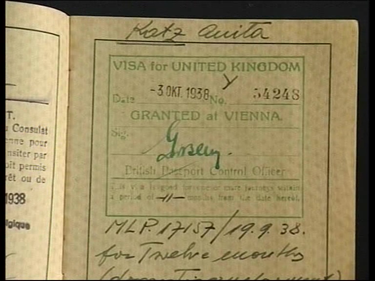 CF: UK entry visa, 1938