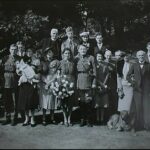 HG: Wedding of youngest daughter of employer, September 1939. "They had the reception in the house and I prepared the reception which wasn’t actually a total success because I wasn’t familiar with English food."