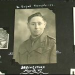RG: "Photo taken in the British Army when I was in the Royal Hampshires, in July 1947."