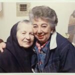 LP: With Sister Chryzanitiya in the convent in Lvov, ca2010. "And this is the Sister Chrysantia who was at the convent as a young novice where we were, my mother and I in hiding. And she remembered us. And I was in touch with her until she died."