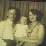 MS: With her first husband, Dr. Hans Müller, and son, John, Cologne, (late 1920s or early 1930s)
