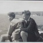 RL: On a cycle tour holiday with brother Frank, Devon, late 1940s
