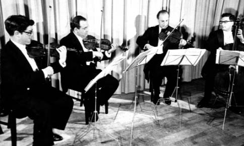 The Amadeus Quartet in the 1950s. Three of the four members were originally from Vienna